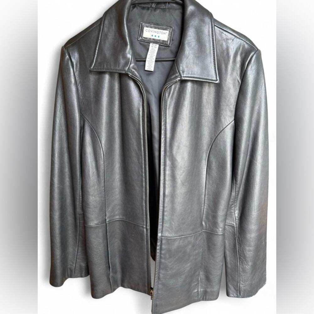 Covington Black Leather Jacket
